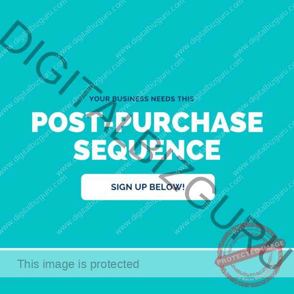 Post Purchase Sequence