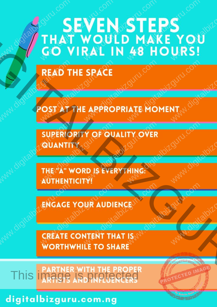 7 Steps That Would Make You Go Viral in 48 Hours!