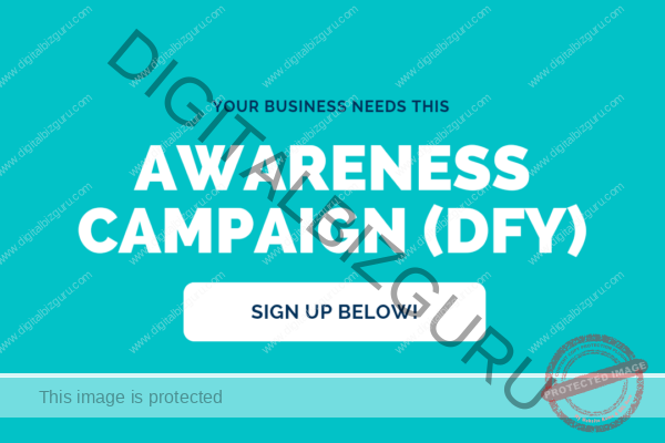 Awareness campaign ad setup-DFY