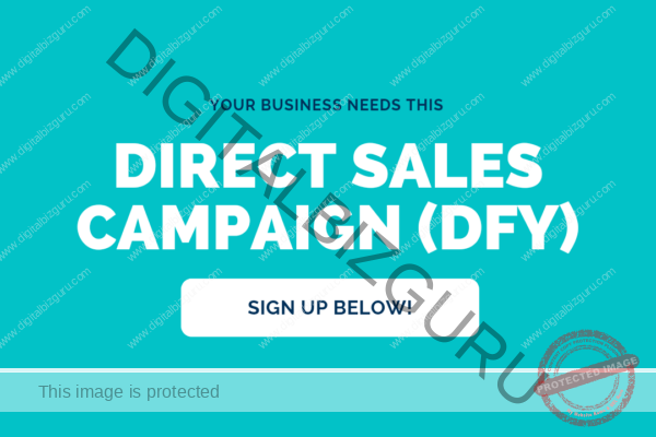 Direct sales campaign ad setup-DFY