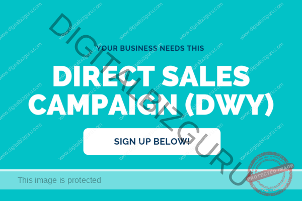Direct sales campaign ad setup-DWY