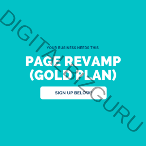 Page Revamp (gold plan)
